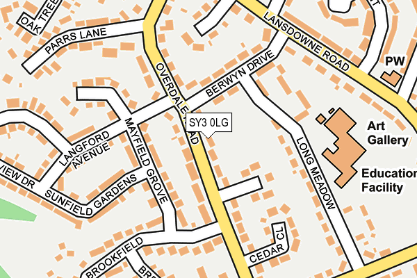 SY3 0LG map - OS OpenMap – Local (Ordnance Survey)