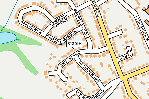 SY3 0LH map - OS OpenMap – Local (Ordnance Survey)