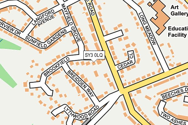SY3 0LQ map - OS OpenMap – Local (Ordnance Survey)
