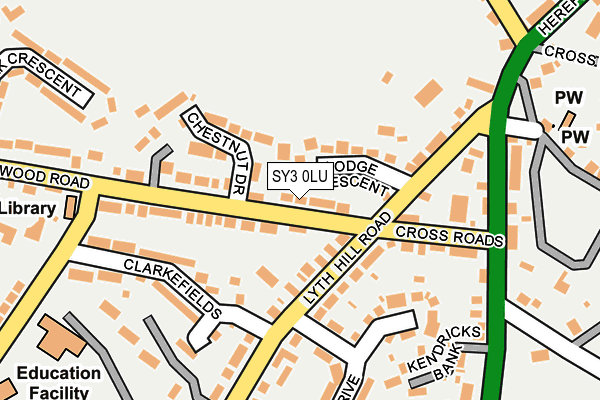 SY3 0LU map - OS OpenMap – Local (Ordnance Survey)