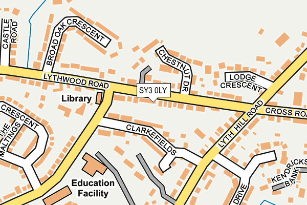 SY3 0LY map - OS OpenMap – Local (Ordnance Survey)