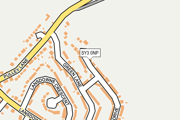 SY3 0NP map - OS OpenMap – Local (Ordnance Survey)