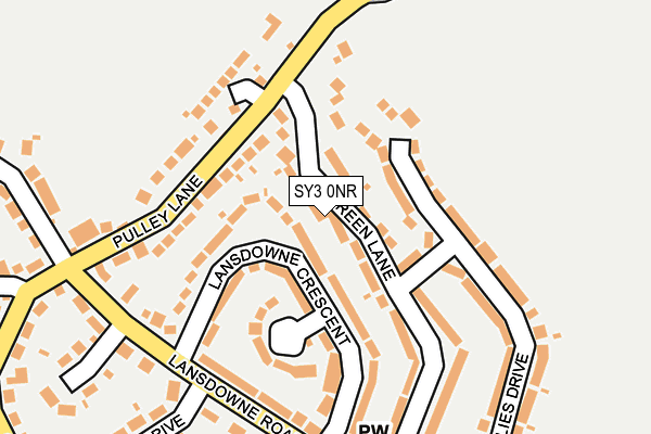 SY3 0NR map - OS OpenMap – Local (Ordnance Survey)
