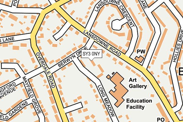 SY3 0NY map - OS OpenMap – Local (Ordnance Survey)