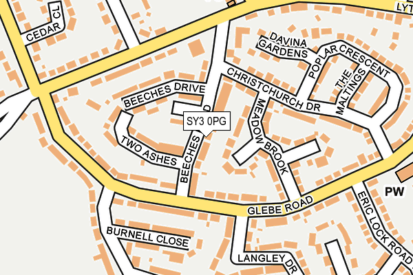 SY3 0PG map - OS OpenMap – Local (Ordnance Survey)