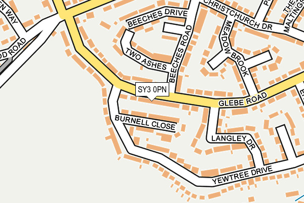 SY3 0PN map - OS OpenMap – Local (Ordnance Survey)