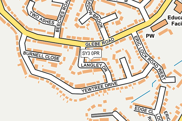 SY3 0PR map - OS OpenMap – Local (Ordnance Survey)