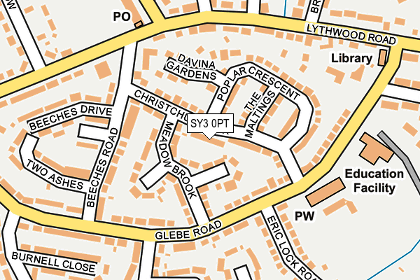 SY3 0PT map - OS OpenMap – Local (Ordnance Survey)