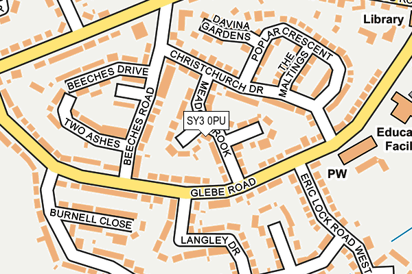 SY3 0PU map - OS OpenMap – Local (Ordnance Survey)