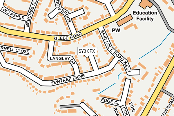 SY3 0PX map - OS OpenMap – Local (Ordnance Survey)