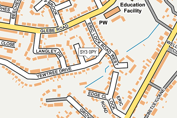 SY3 0PY map - OS OpenMap – Local (Ordnance Survey)