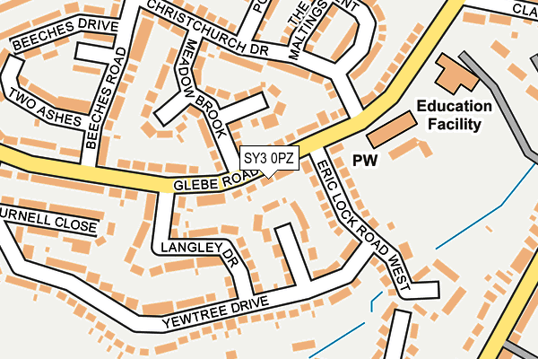 SY3 0PZ map - OS OpenMap – Local (Ordnance Survey)