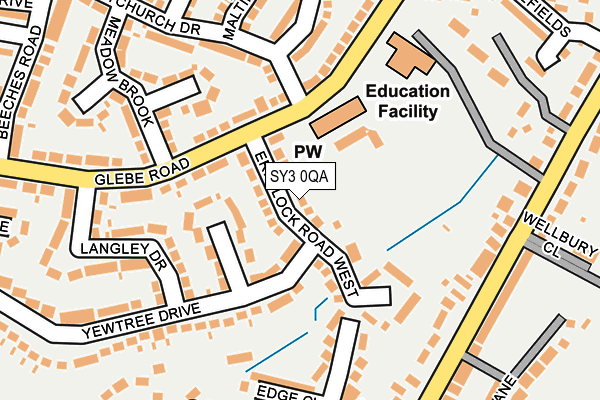 SY3 0QA map - OS OpenMap – Local (Ordnance Survey)