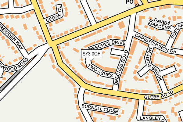 SY3 0QF map - OS OpenMap – Local (Ordnance Survey)