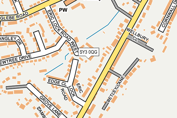 SY3 0QG map - OS OpenMap – Local (Ordnance Survey)