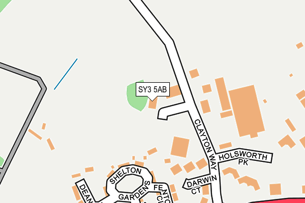 SY3 5AB map - OS OpenMap – Local (Ordnance Survey)