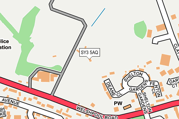 SY3 5AQ map - OS OpenMap – Local (Ordnance Survey)