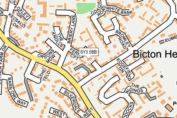 SY3 5BB map - OS OpenMap – Local (Ordnance Survey)
