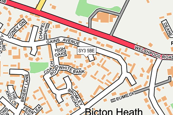 SY3 5BE map - OS OpenMap – Local (Ordnance Survey)