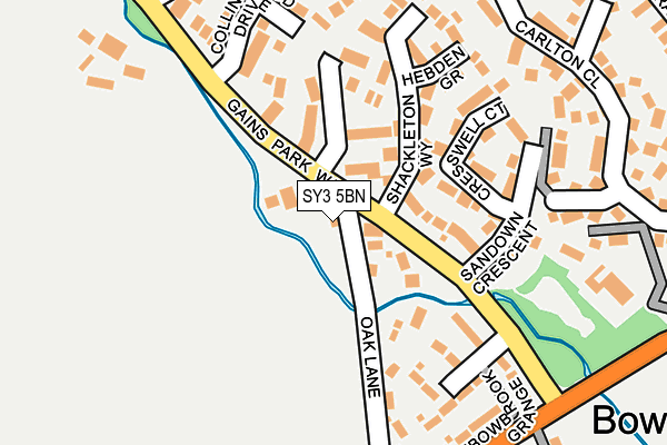 SY3 5BN map - OS OpenMap – Local (Ordnance Survey)