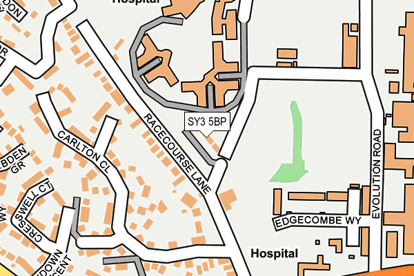 SY3 5BP map - OS OpenMap – Local (Ordnance Survey)