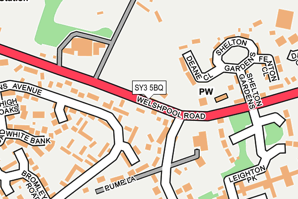 SY3 5BQ map - OS OpenMap – Local (Ordnance Survey)