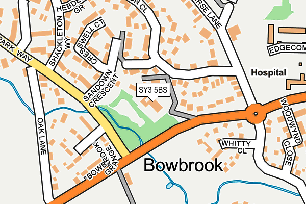 SY3 5BS map - OS OpenMap – Local (Ordnance Survey)