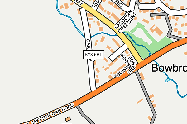 SY3 5BT map - OS OpenMap – Local (Ordnance Survey)