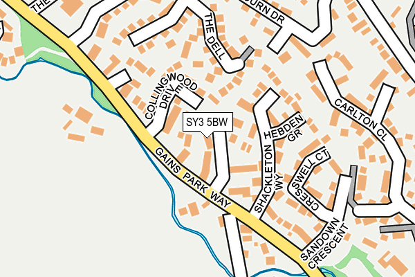 SY3 5BW map - OS OpenMap – Local (Ordnance Survey)