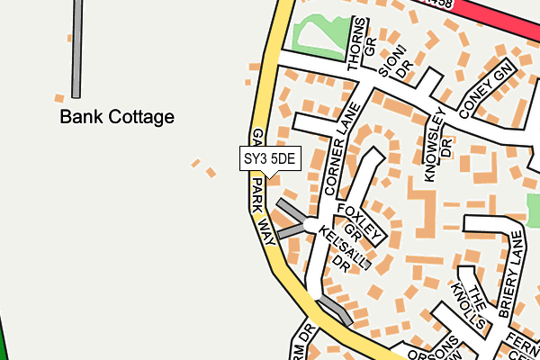 SY3 5DE map - OS OpenMap – Local (Ordnance Survey)