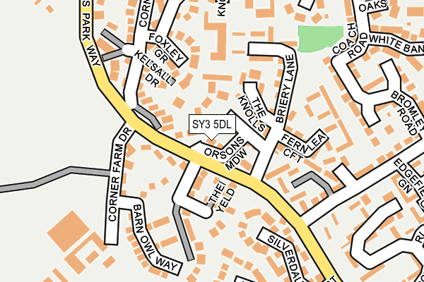 SY3 5DL map - OS OpenMap – Local (Ordnance Survey)