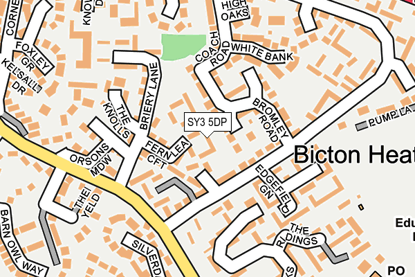 SY3 5DP map - OS OpenMap – Local (Ordnance Survey)