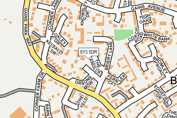 SY3 5DR map - OS OpenMap – Local (Ordnance Survey)