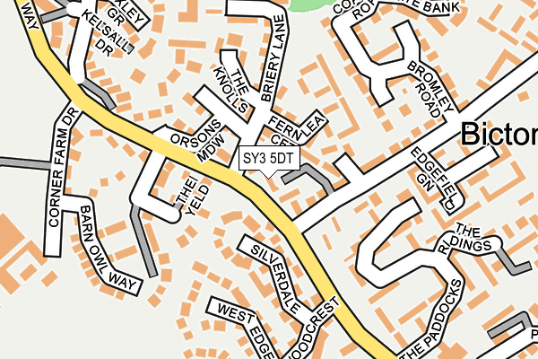 SY3 5DT map - OS OpenMap – Local (Ordnance Survey)