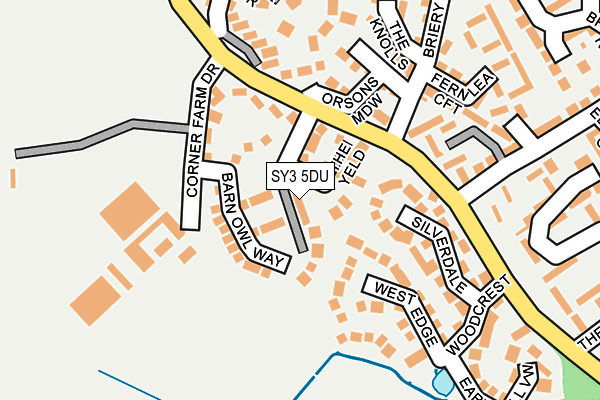 SY3 5DU map - OS OpenMap – Local (Ordnance Survey)
