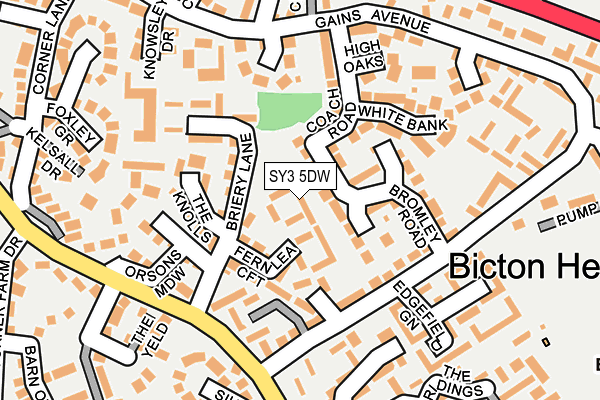 SY3 5DW map - OS OpenMap – Local (Ordnance Survey)