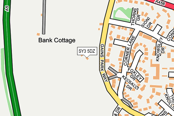 SY3 5DZ map - OS OpenMap – Local (Ordnance Survey)