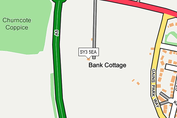 SY3 5EA map - OS OpenMap – Local (Ordnance Survey)