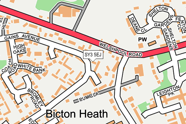 SY3 5EJ map - OS OpenMap – Local (Ordnance Survey)