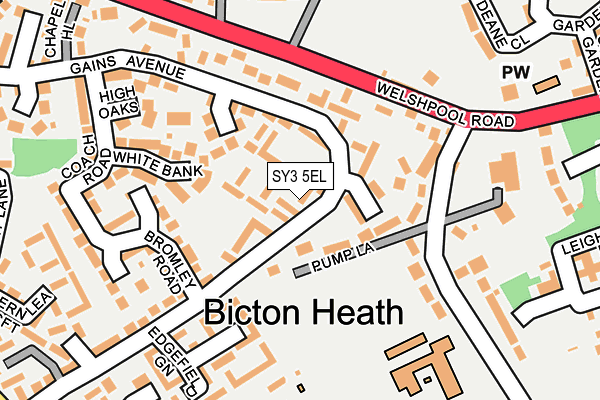 SY3 5EL map - OS OpenMap – Local (Ordnance Survey)