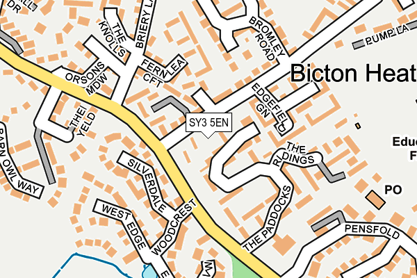 SY3 5EN map - OS OpenMap – Local (Ordnance Survey)