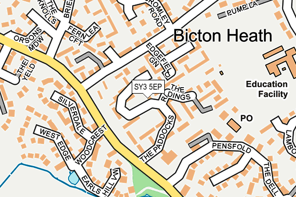 SY3 5EP map - OS OpenMap – Local (Ordnance Survey)