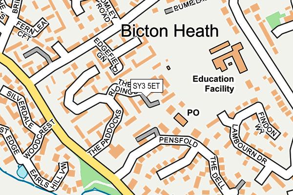 SY3 5ET map - OS OpenMap – Local (Ordnance Survey)