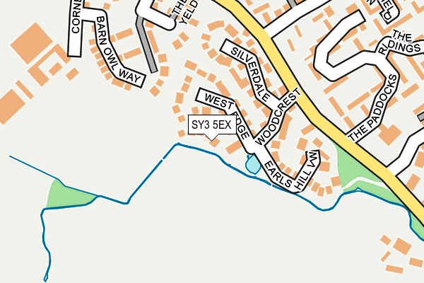 SY3 5EX map - OS OpenMap – Local (Ordnance Survey)