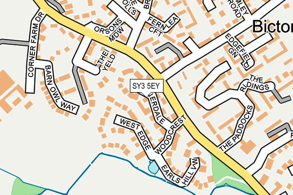 SY3 5EY map - OS OpenMap – Local (Ordnance Survey)