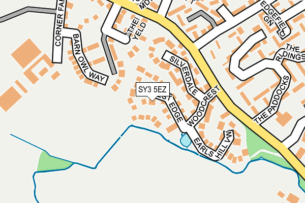 SY3 5EZ map - OS OpenMap – Local (Ordnance Survey)