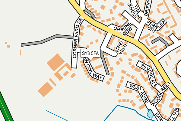 SY3 5FA map - OS OpenMap – Local (Ordnance Survey)