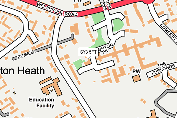 SY3 5FT map - OS OpenMap – Local (Ordnance Survey)