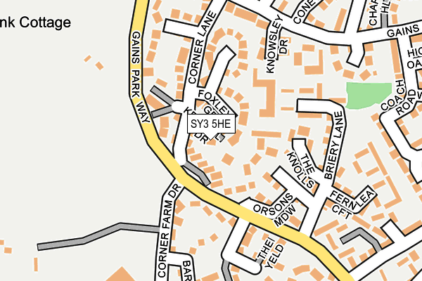 SY3 5HE map - OS OpenMap – Local (Ordnance Survey)