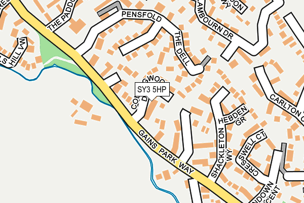 SY3 5HP map - OS OpenMap – Local (Ordnance Survey)